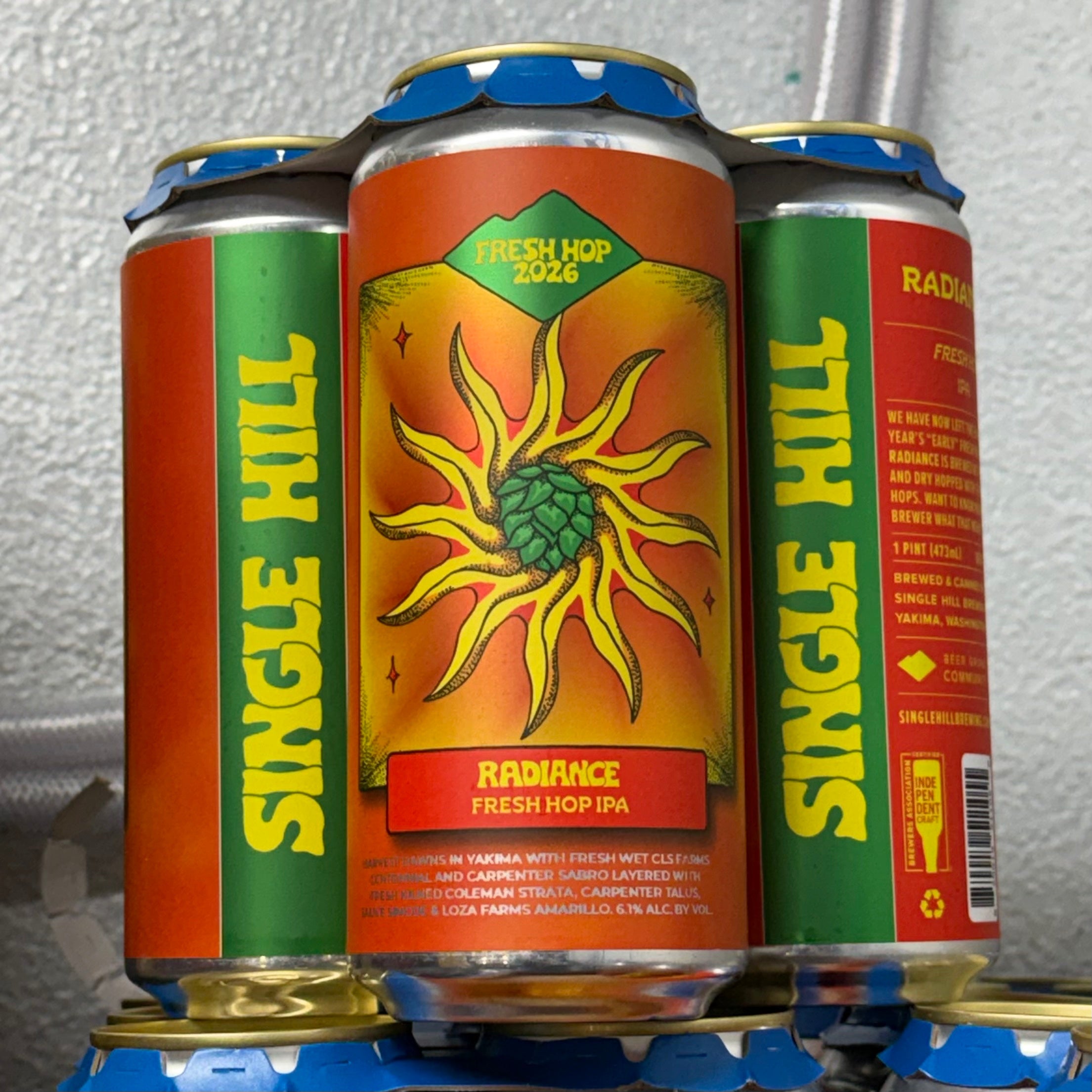 Single Hill Radiance Fresh Hop IPA - WA - 16oz C