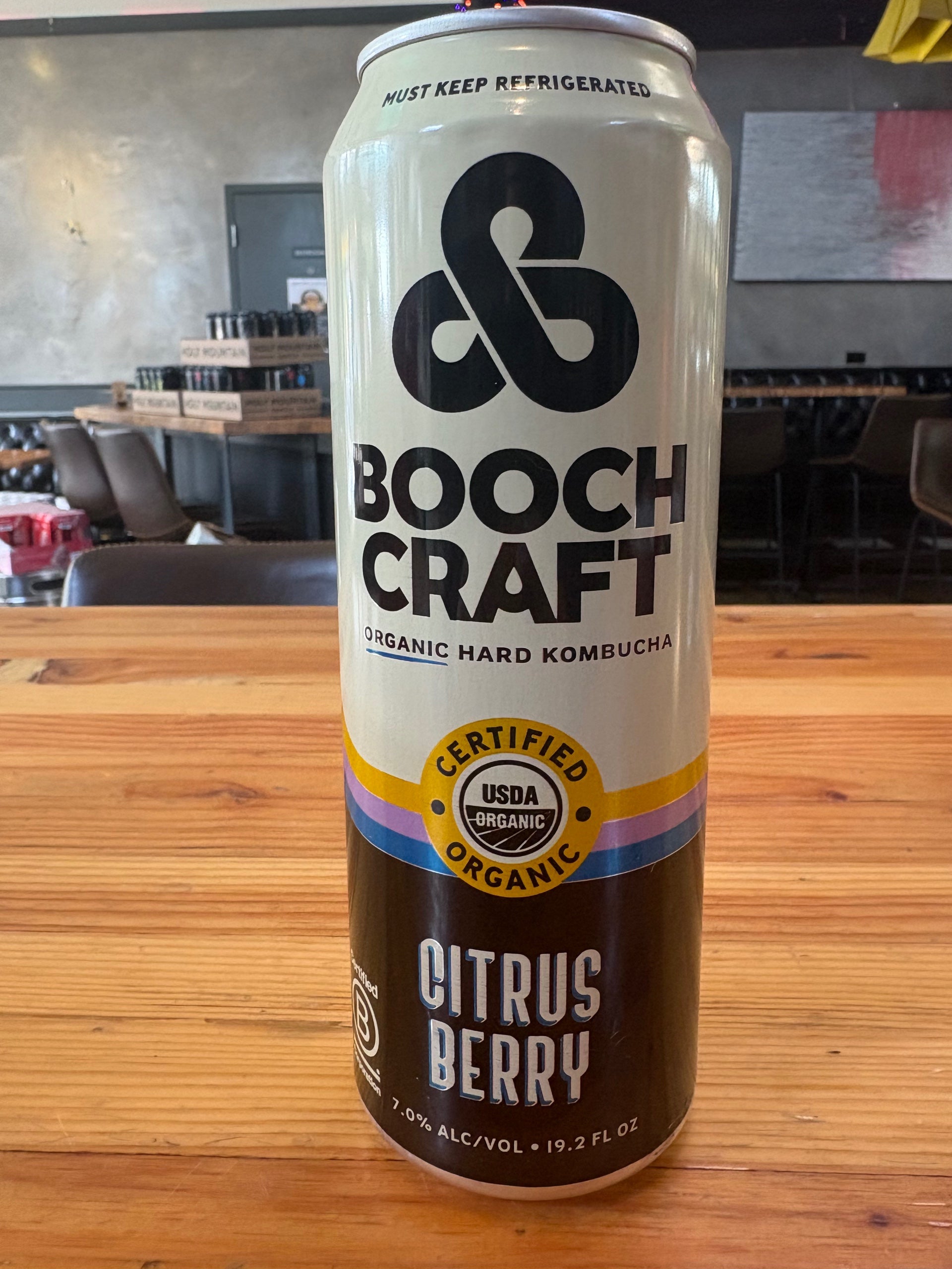 Boochcraft Citrus Berry Hard Kombucha - CA - 19.2oz