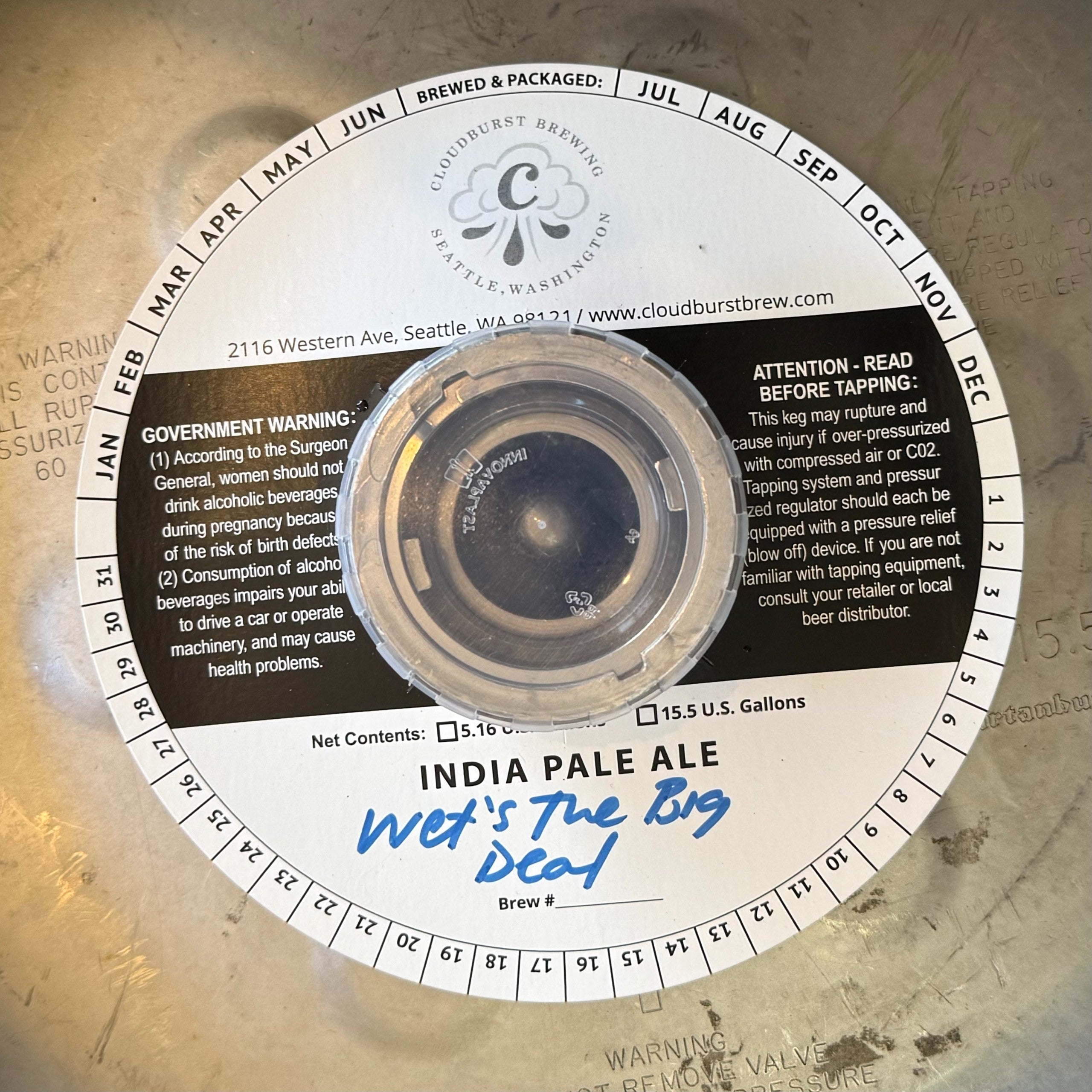 17 - Cloudburst Wet Side Story Wet Hop Double West Coast Wet Hop IPA ONLINE