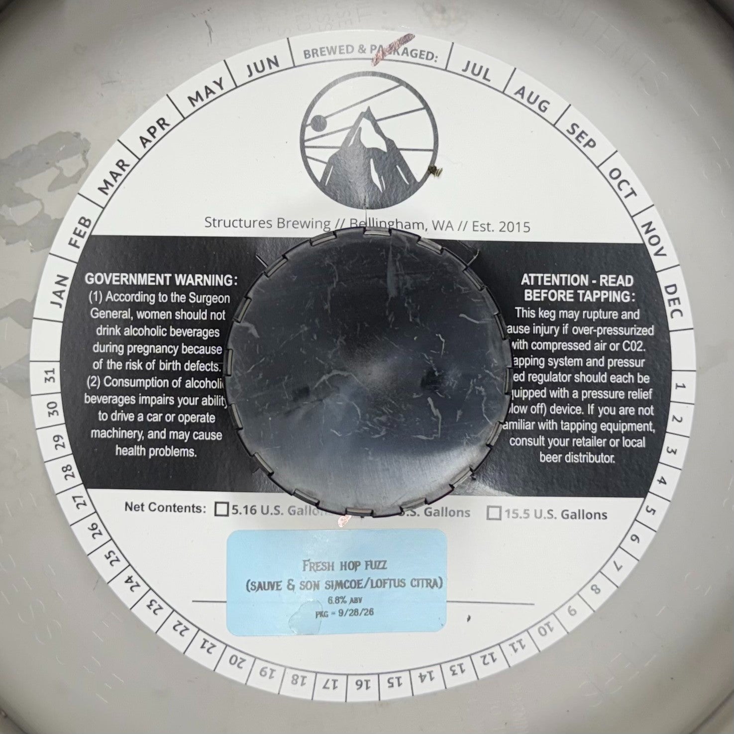27 - Structures Fresh Hop FUZZ Fresh Hop Hazy IPA DRAFT