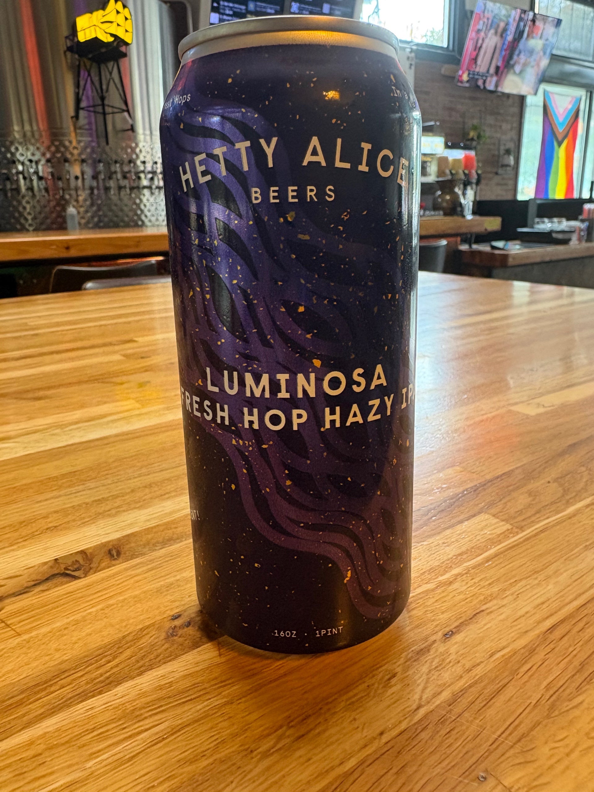 Hetty Alice Luminosa Fresh Hop Hazy IPA - OR - 16oz C