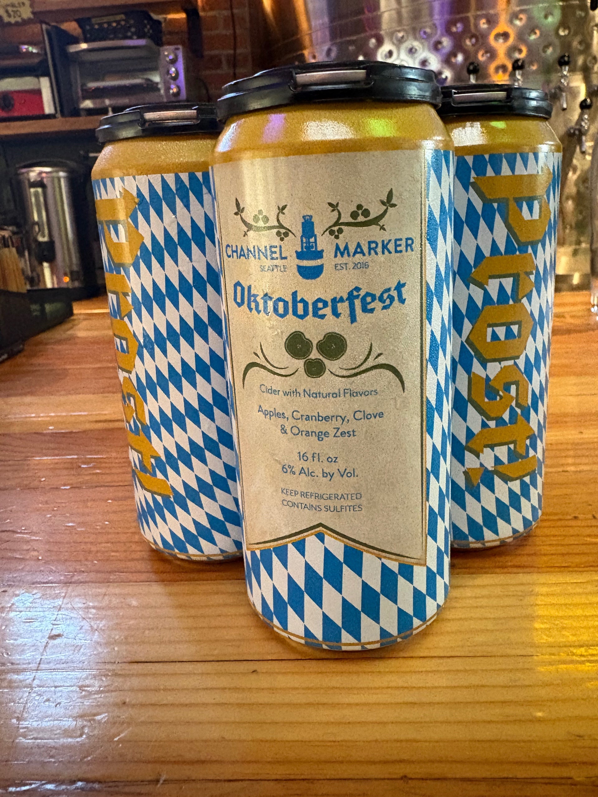 Channel Marker Oktoberfest Cider - WA - 16oz
