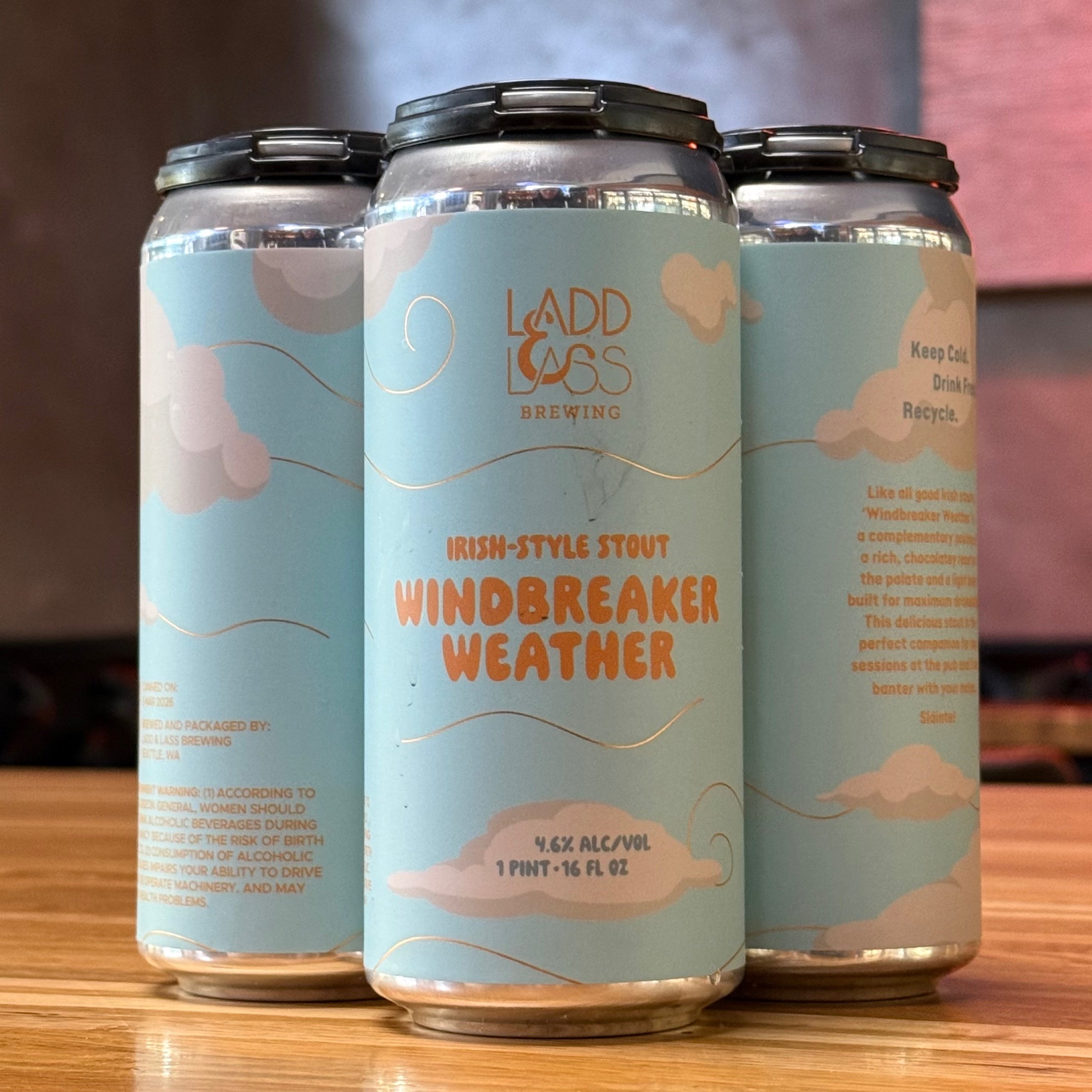 Ladd & Lass Windbreaker Weather Stout - WA - 16oz C