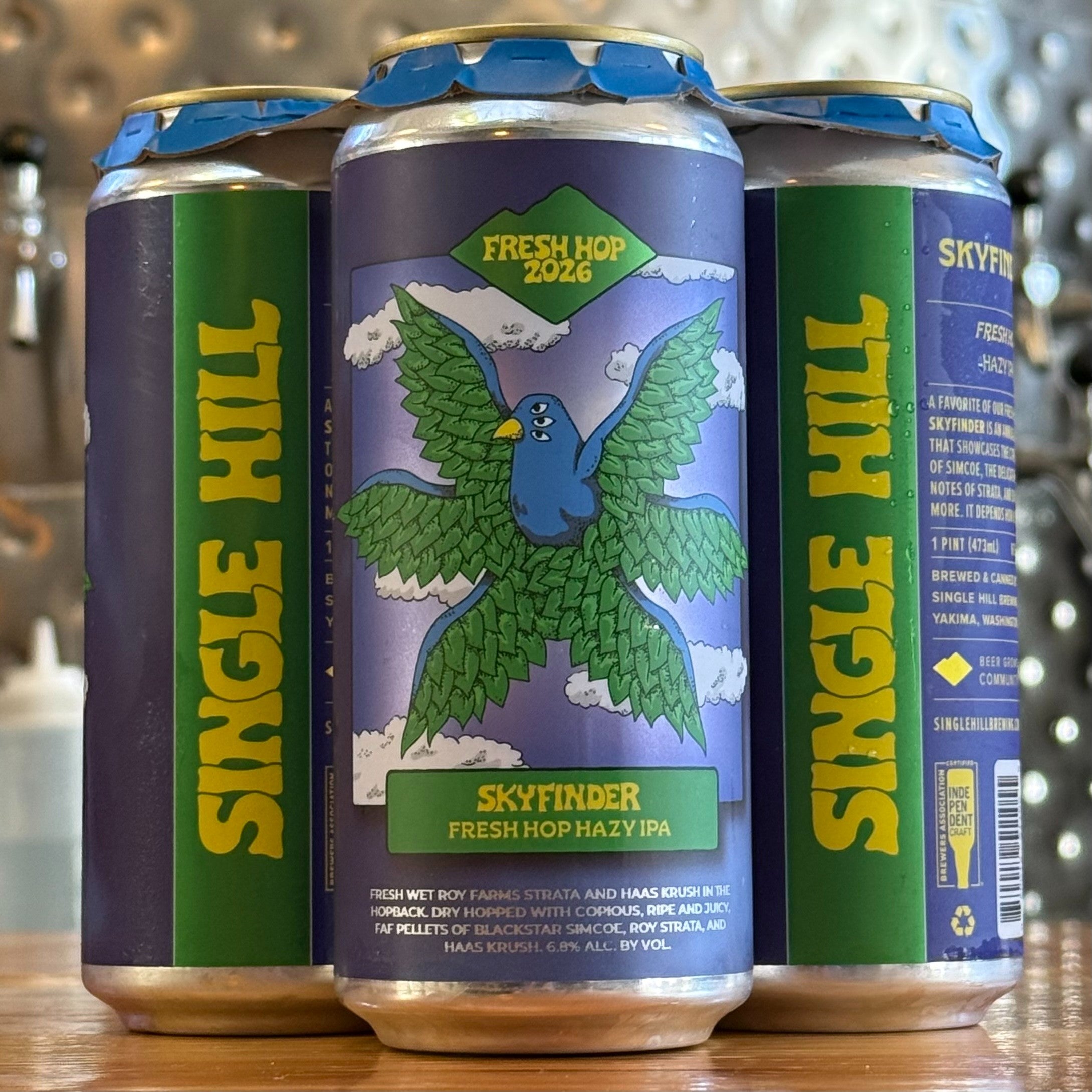 Single Hill Skyfinder Fresh Hop Hazy IPA - WA - 16oz C