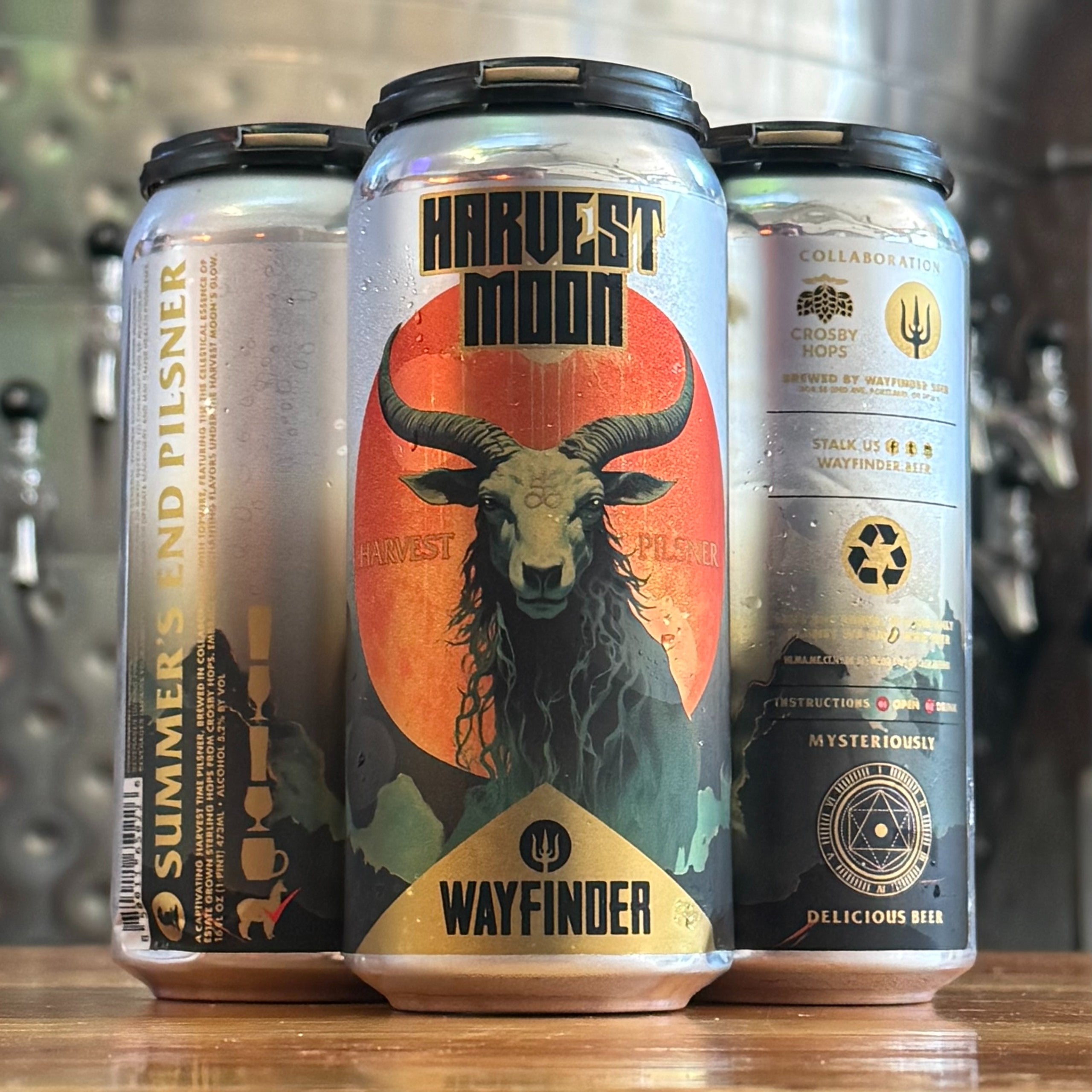 Wayfinder Harvest Moon Pilsner - OR - 16oz
