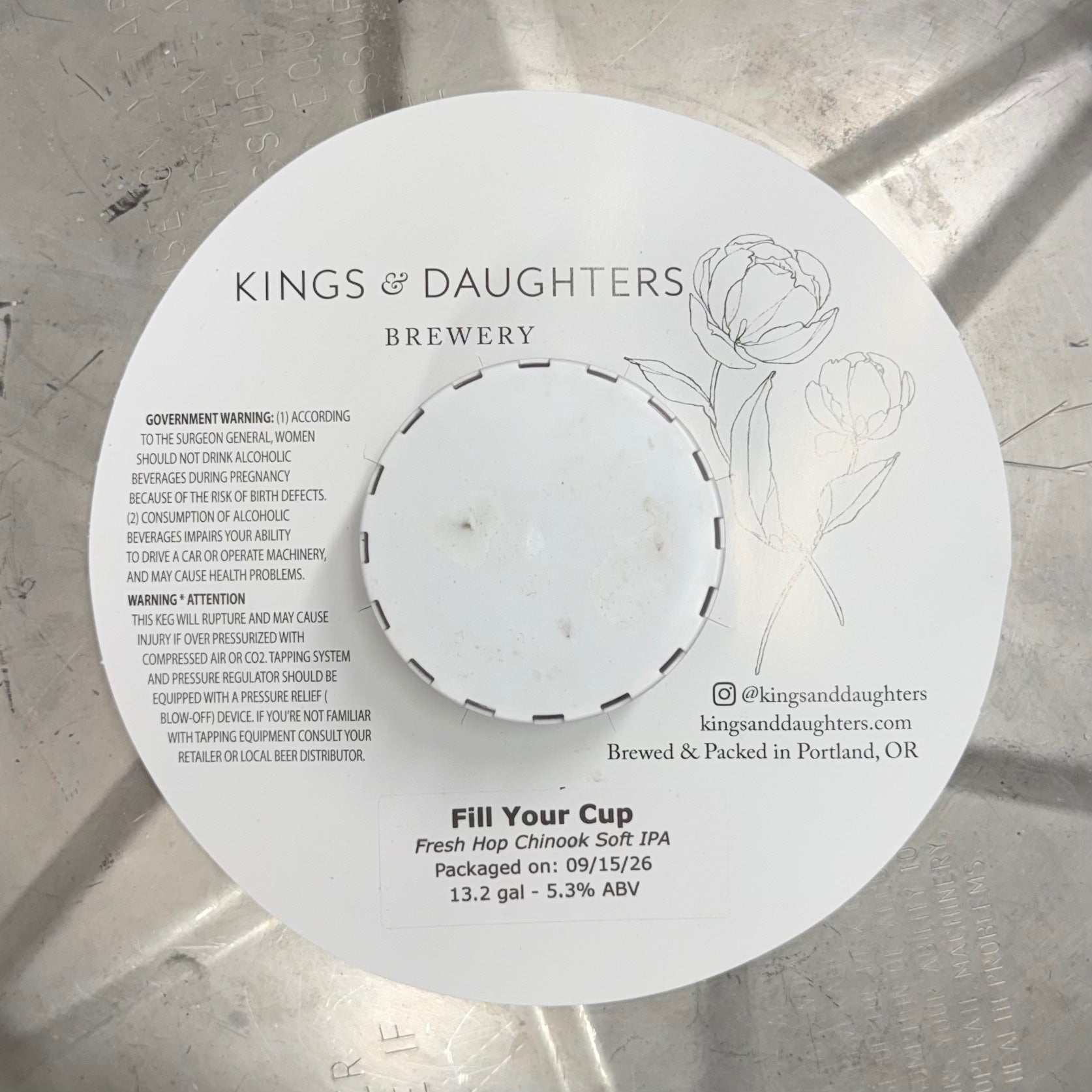 35 - Kings & Daughters Fill Your Cup Fresh Hop Soft IPA ONLINE