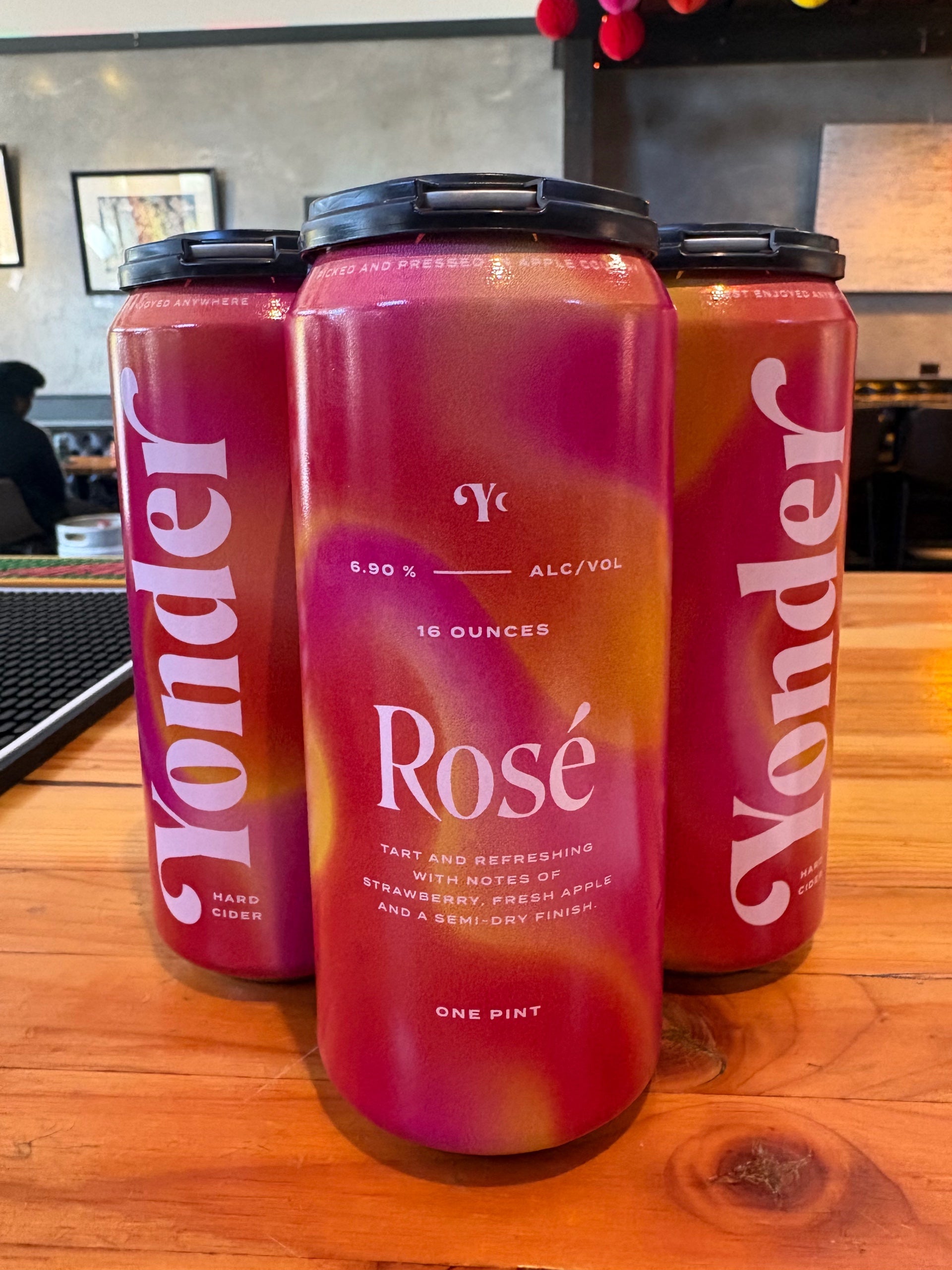 Yonder Rosé Hard Cider - WA - 16oz
