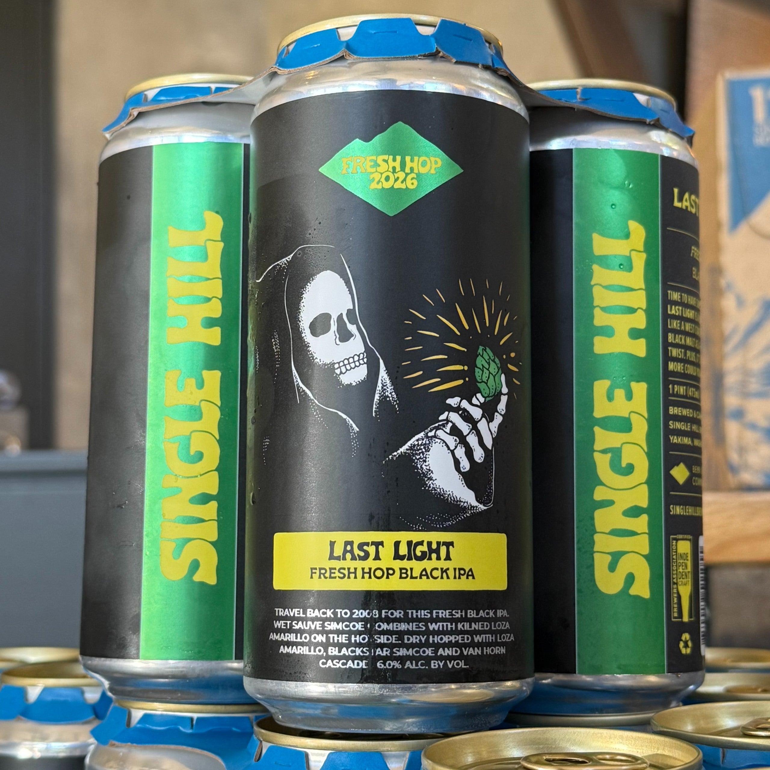 Single Hill Last Light Fresh Hop Black IPA - WA - 16oz C