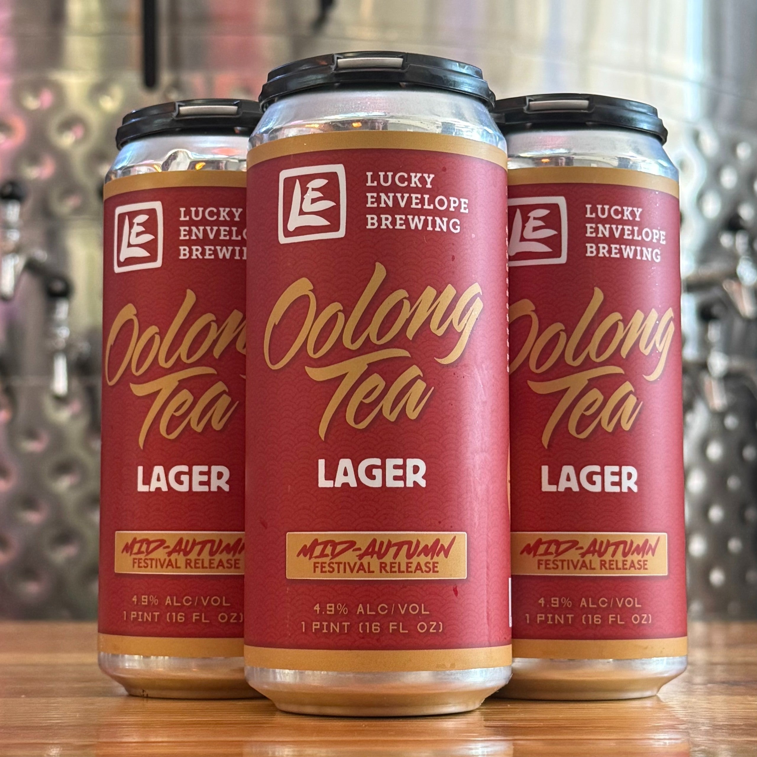 Lucky Envelope Oolong Tea Lager - WA - 16oz C