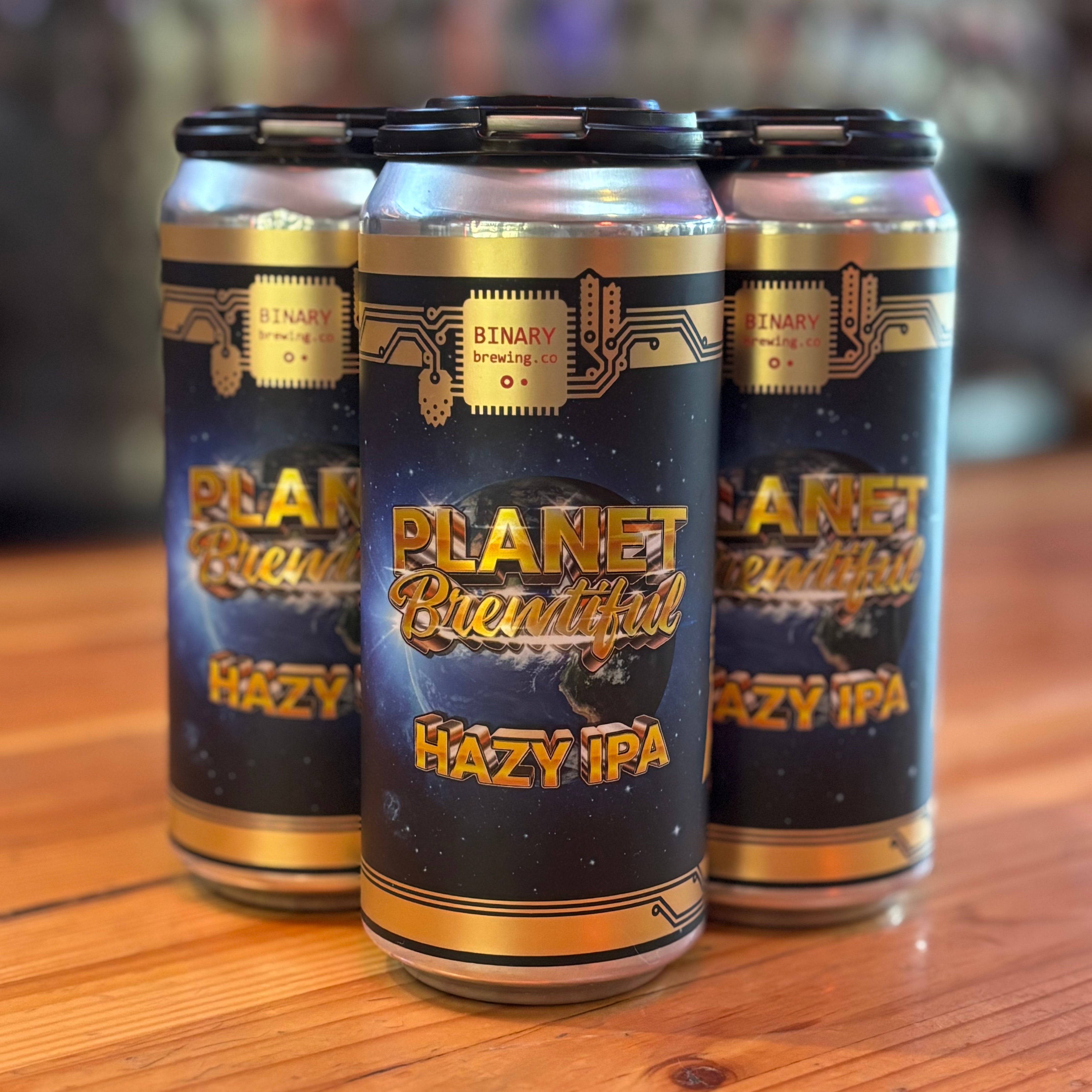 Binary Planet Brewtiful Hazy IPA - OR - 16oz C | RIDGEWOOD BOTTLE