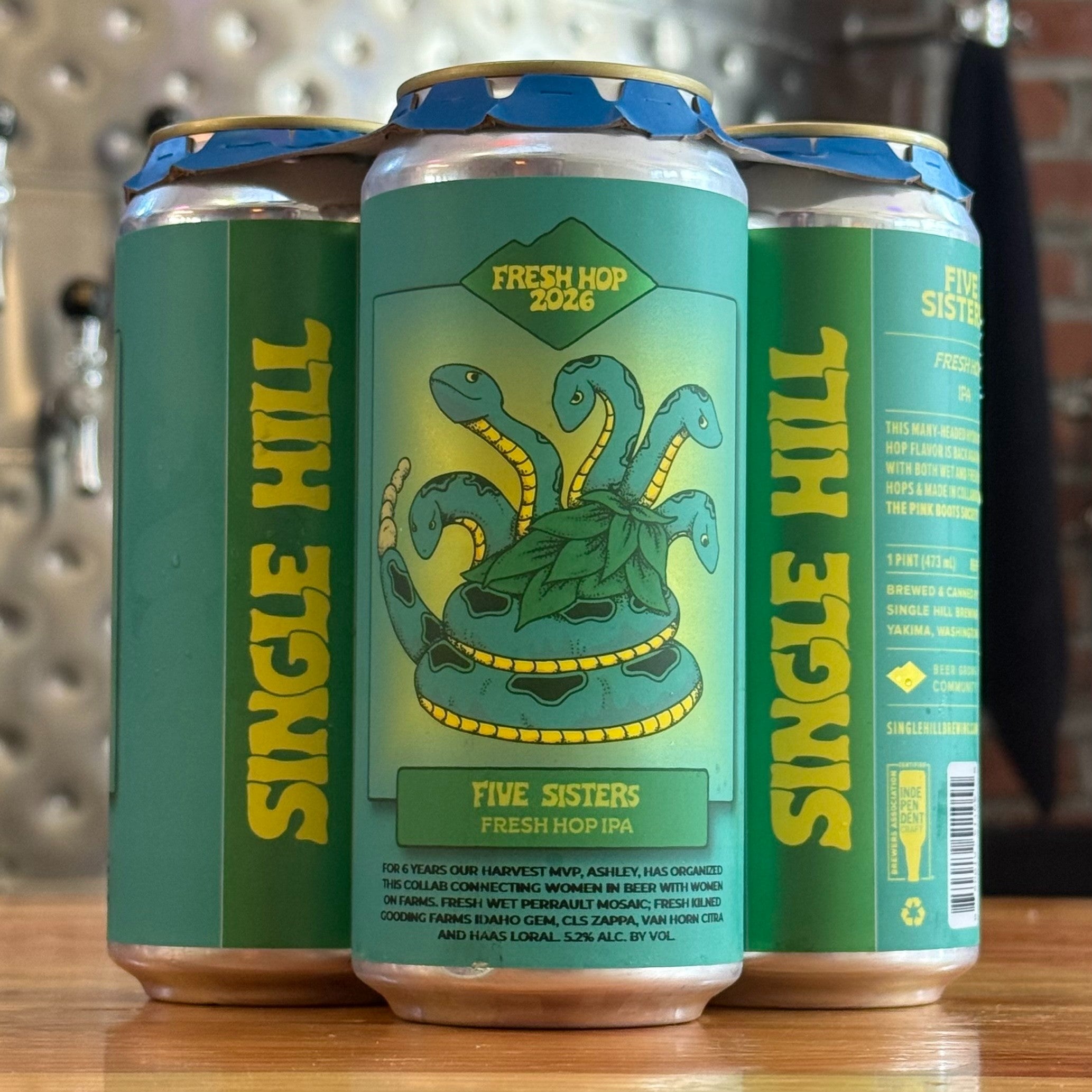 Single Hill Five Sisters Fresh Hop West Coast IPA - WA - 16oz C