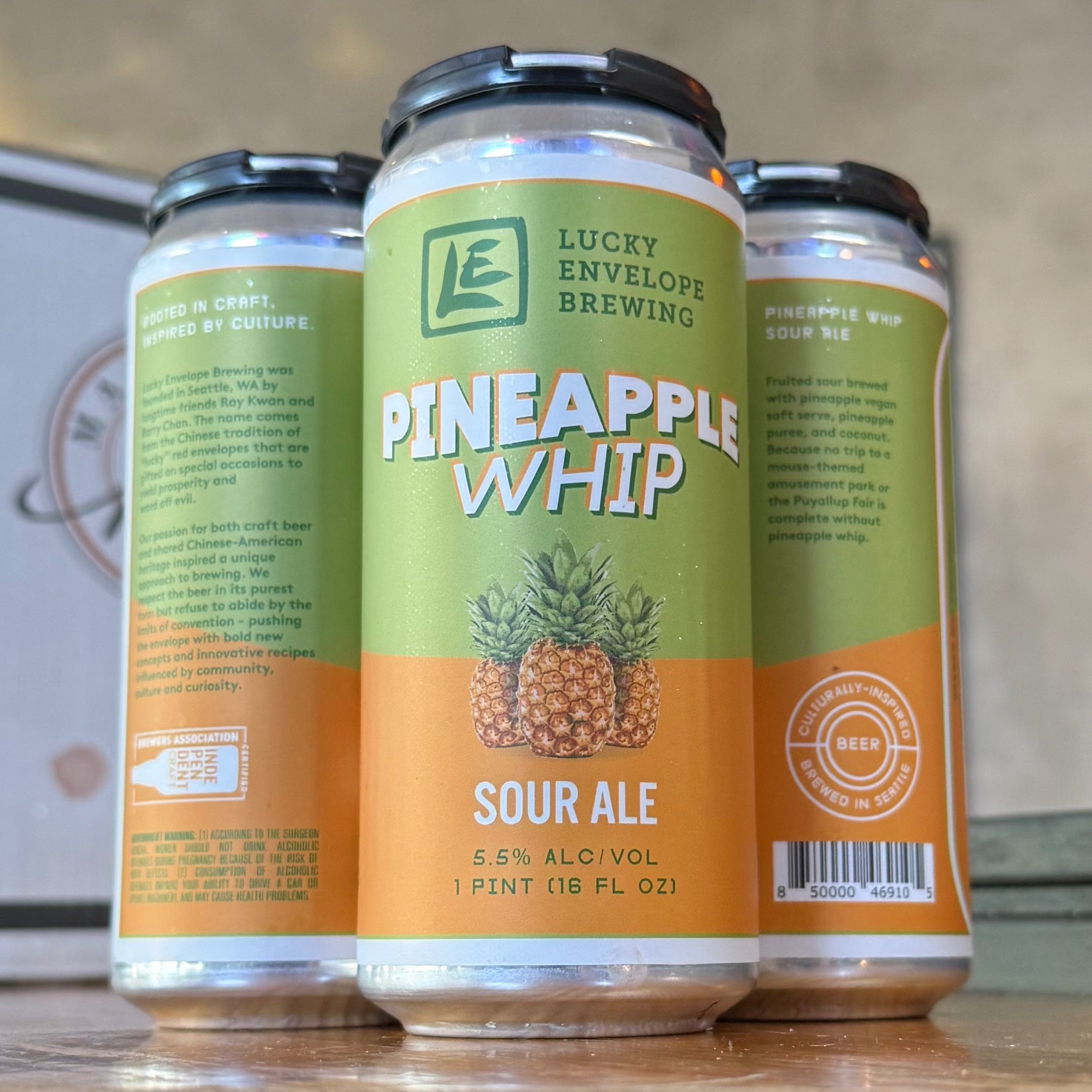 Lucky Envelope Pineapple Whip Sour Ale - WA - 16oz C