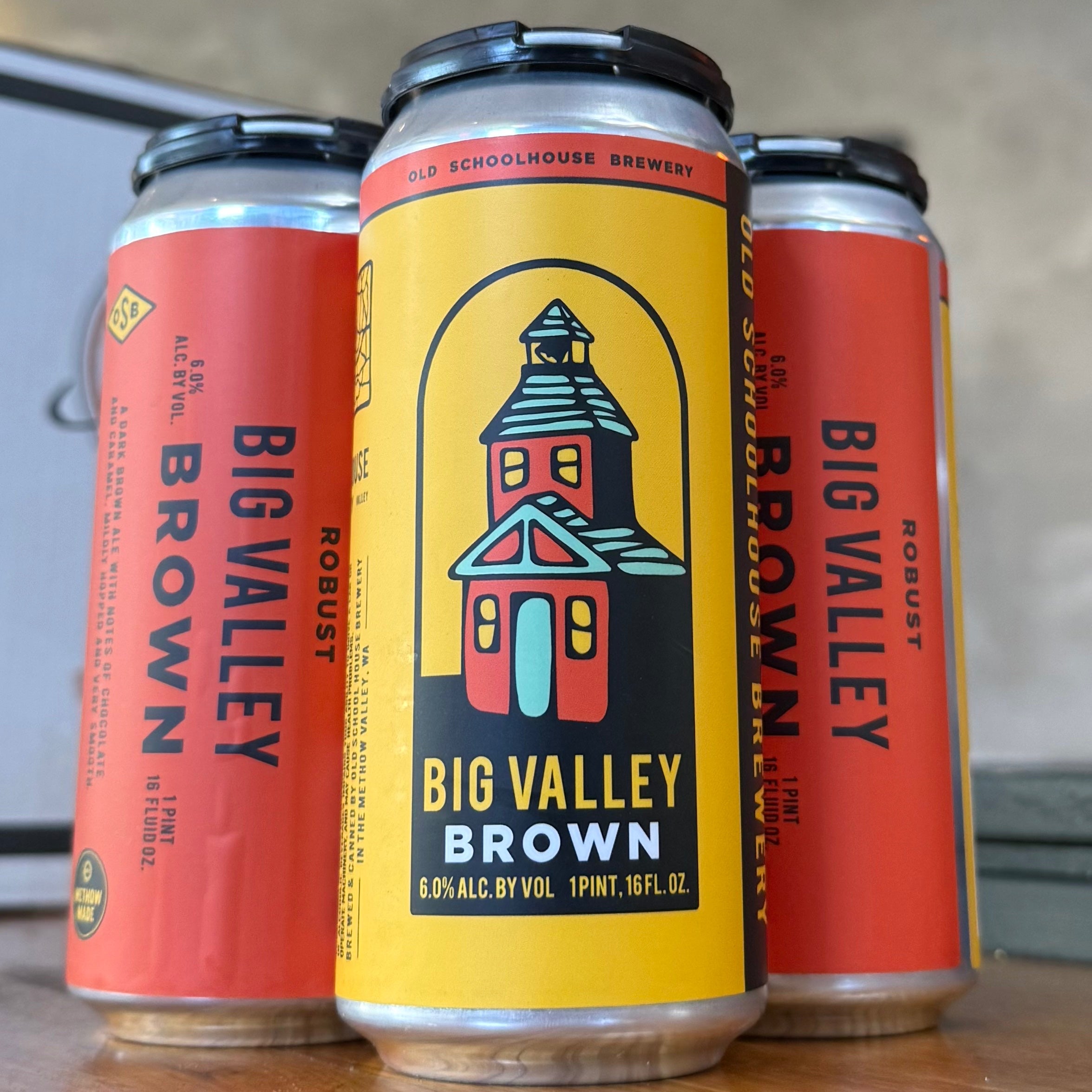 Old Schoolhouse Big Valley Brown Ale - WA - 16oz C