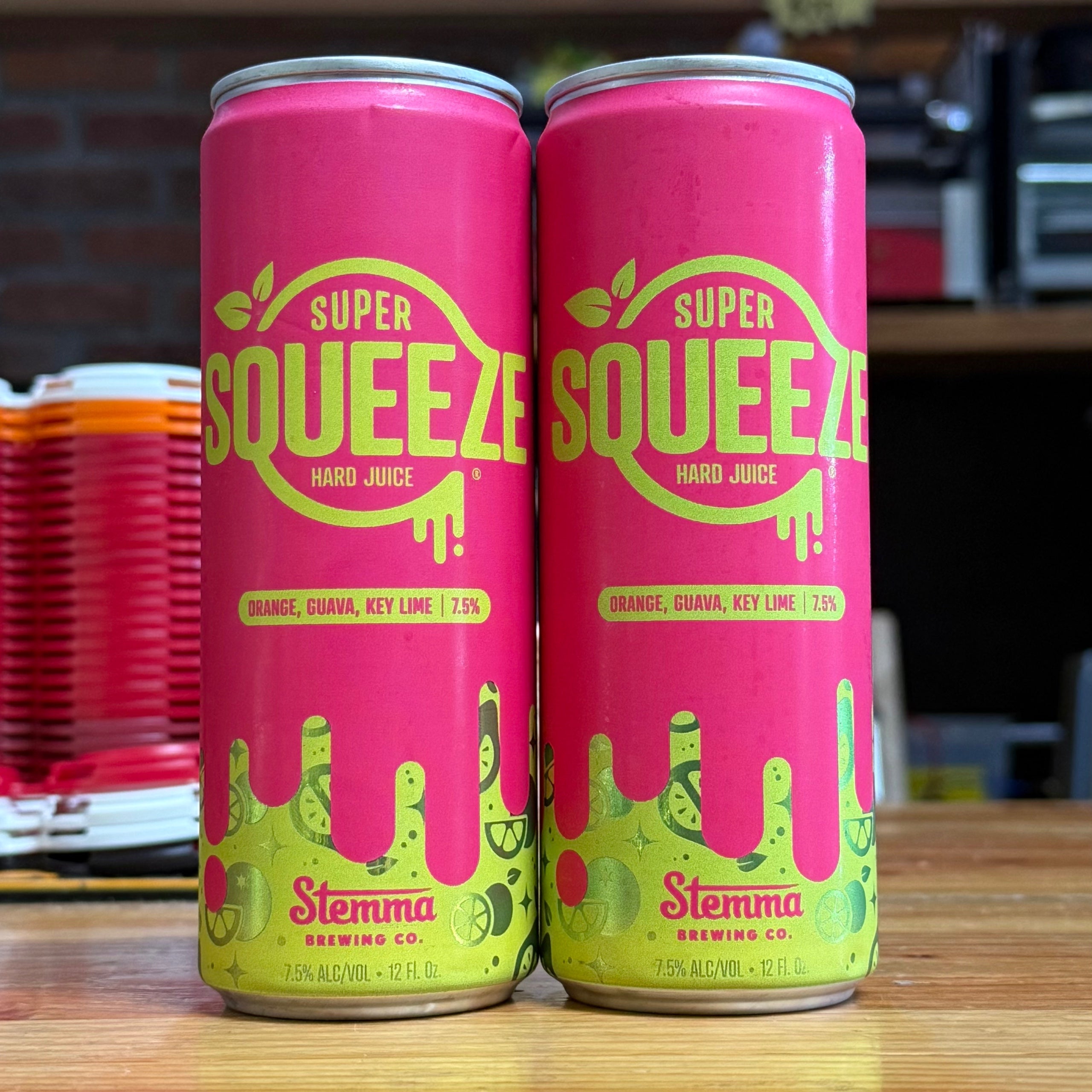 Stemma Super Squeeze Orange Guava & Key Lime Hard Seltzer - WA - 12oz C