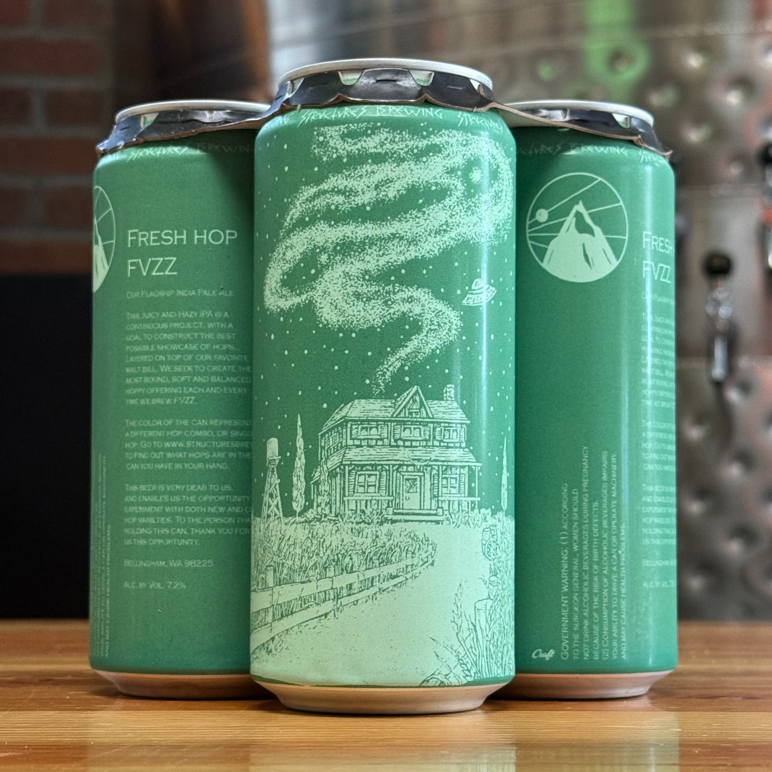 Structures Fresh Hop FUZZ Fresh Hop Hazy IPA - WA - 16oz C