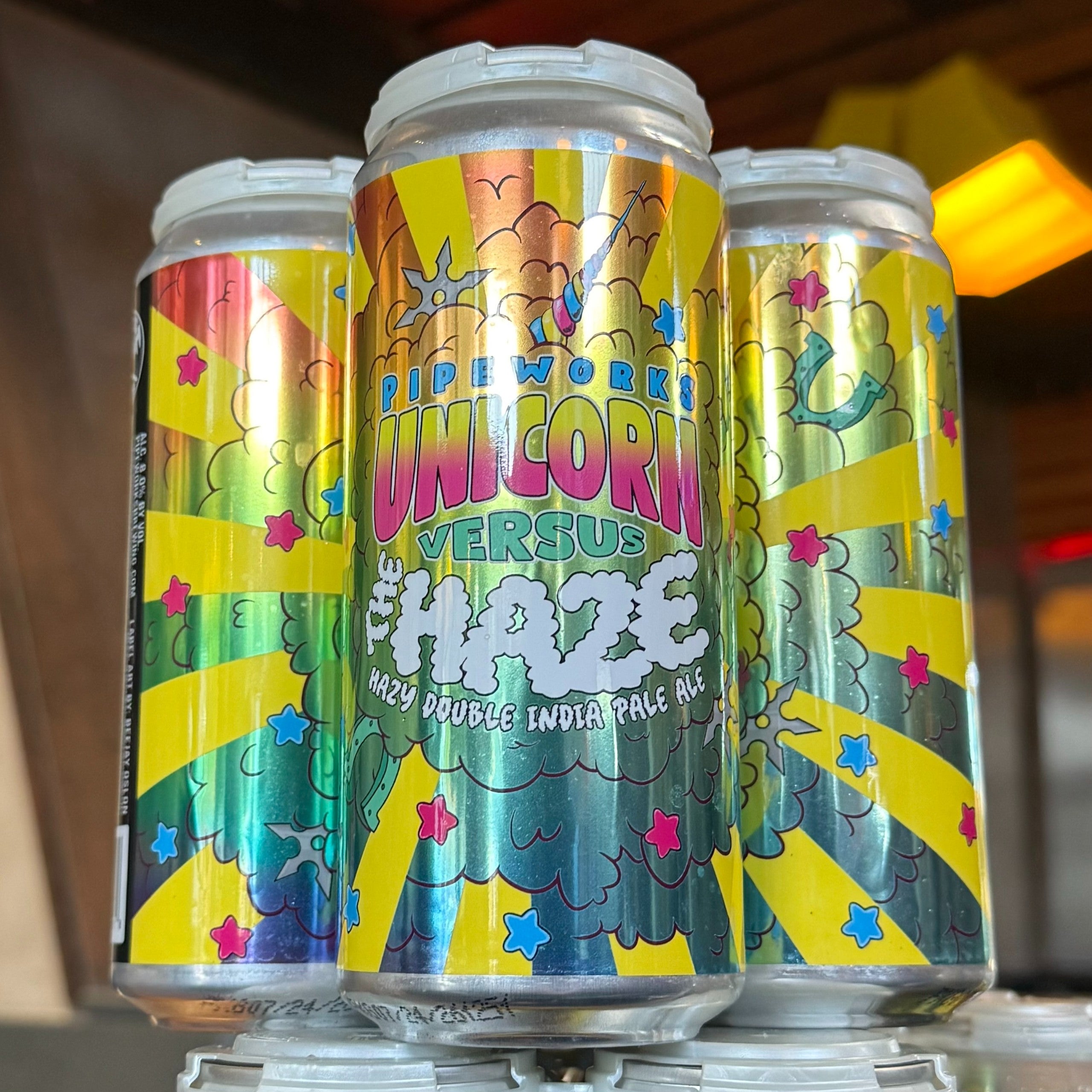 Pipeworks Unicorn vs The Haze Double Hazy IPA - IL - 16oz C