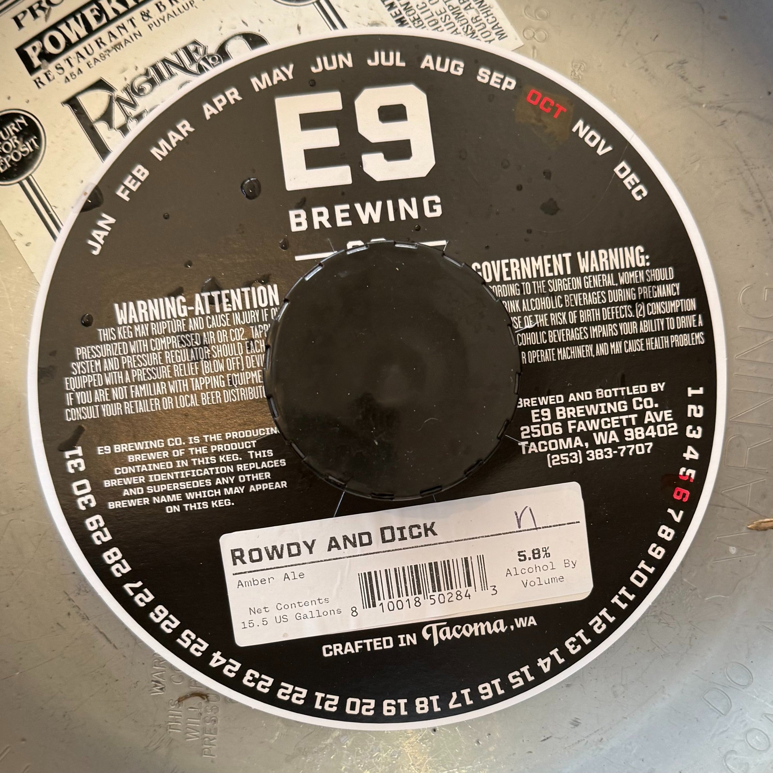 22 - E9 Rowdy and Dick Amber Ale ONLINE