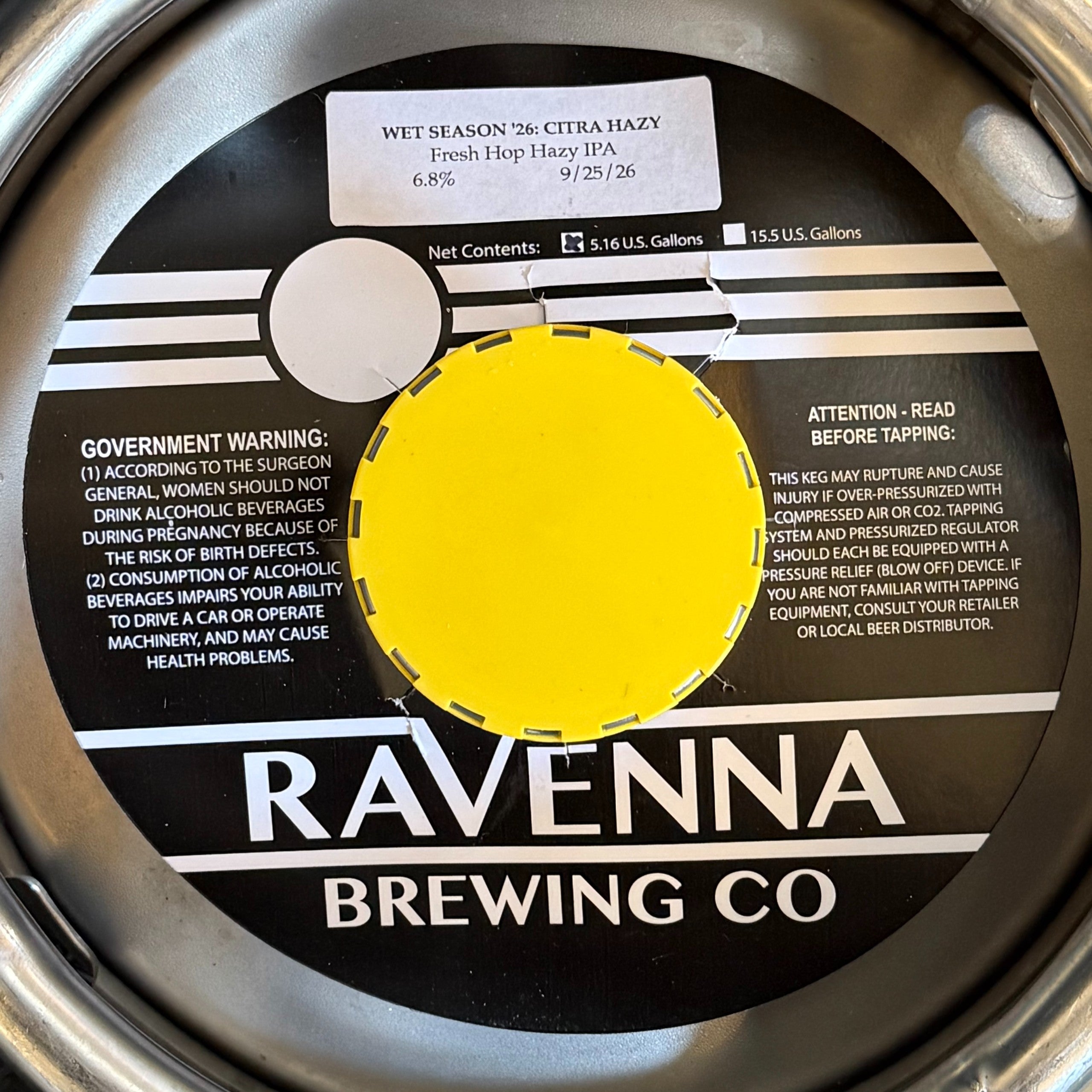 27 - Ravenna Wet Season: Citra Fresh Hop Hazy IPA ONLINE