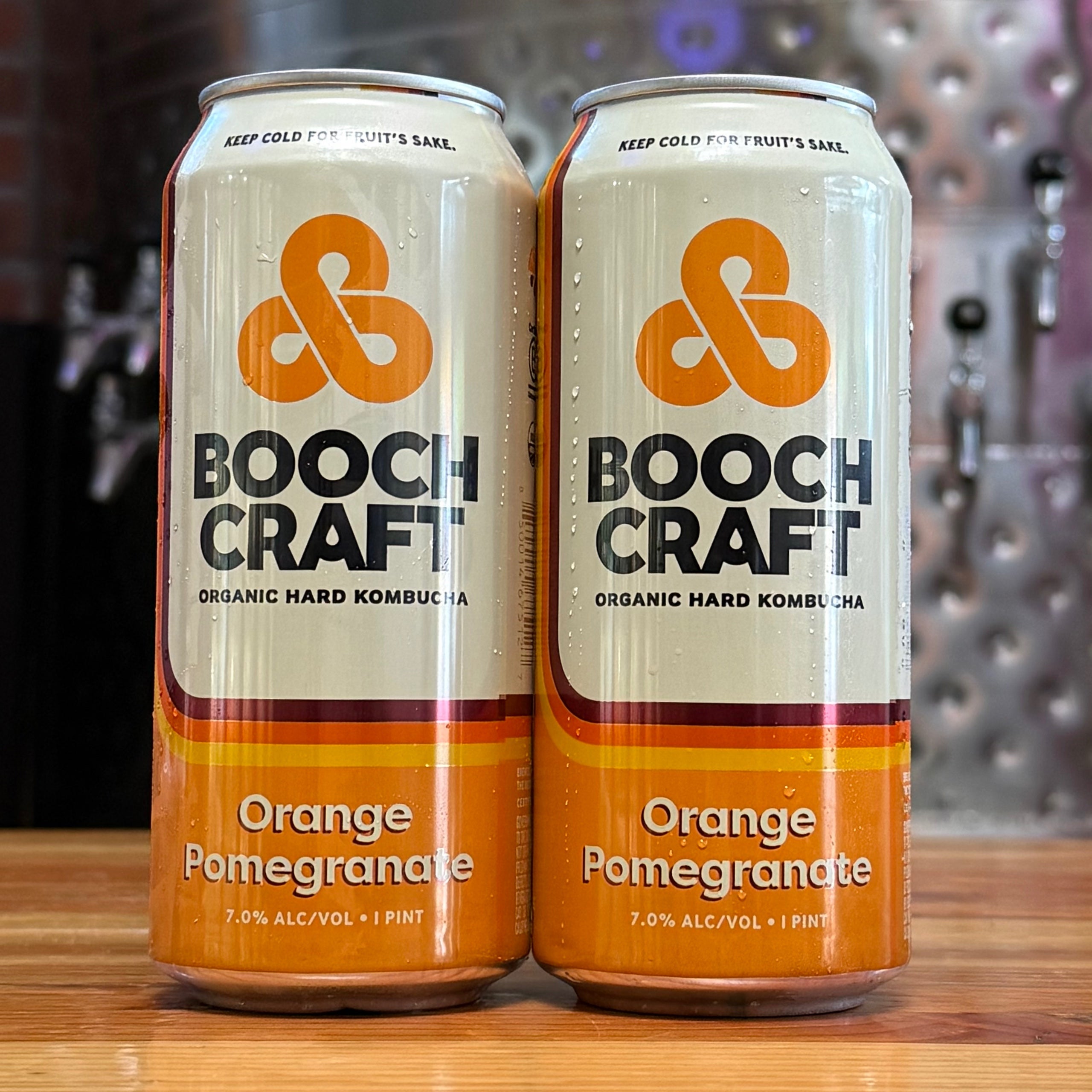 Boochcraft Orange Pomegranate Hard Kombucha - OR - 16oz C