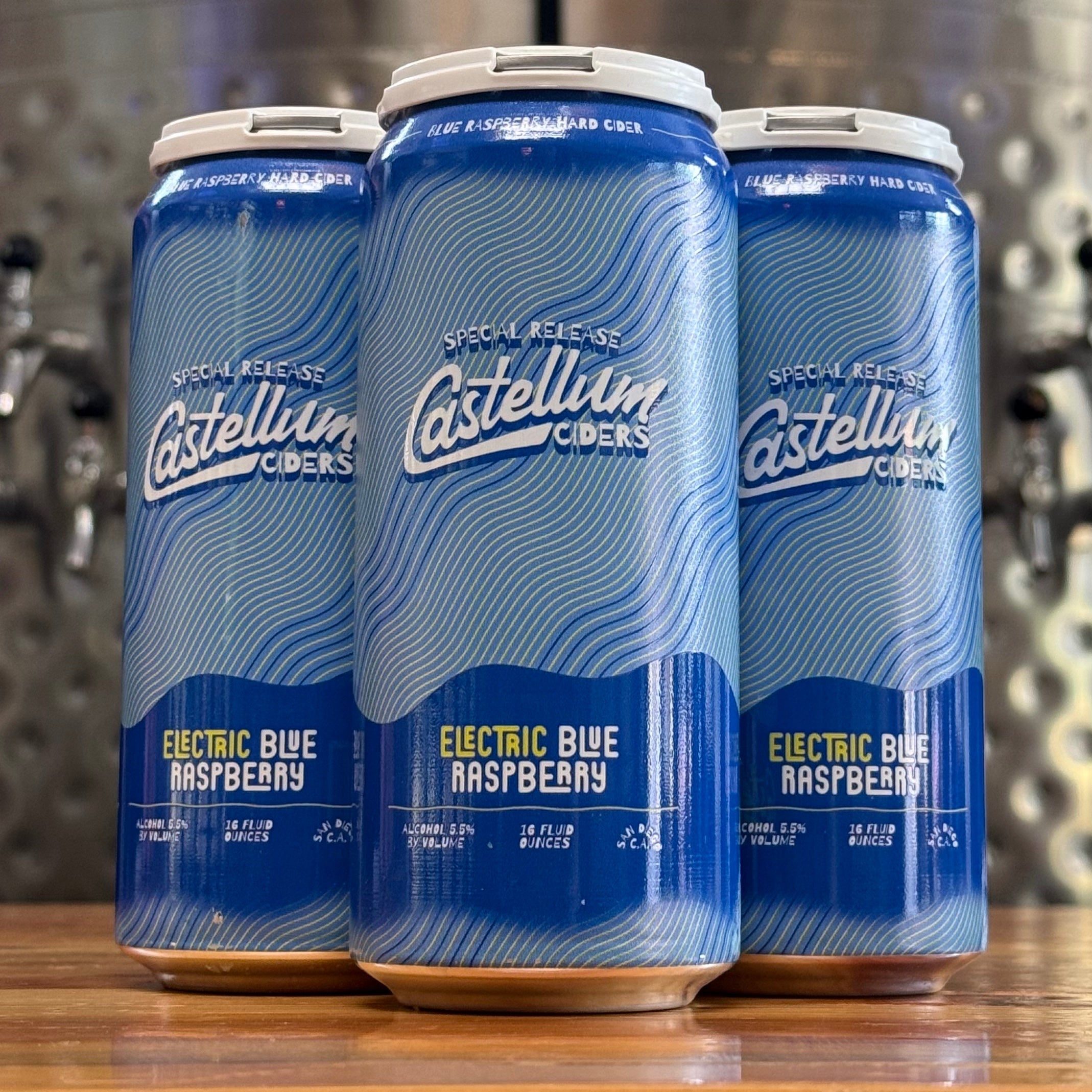 Castellum Electric Blue Raspberry Cider - CA - 16oz C
