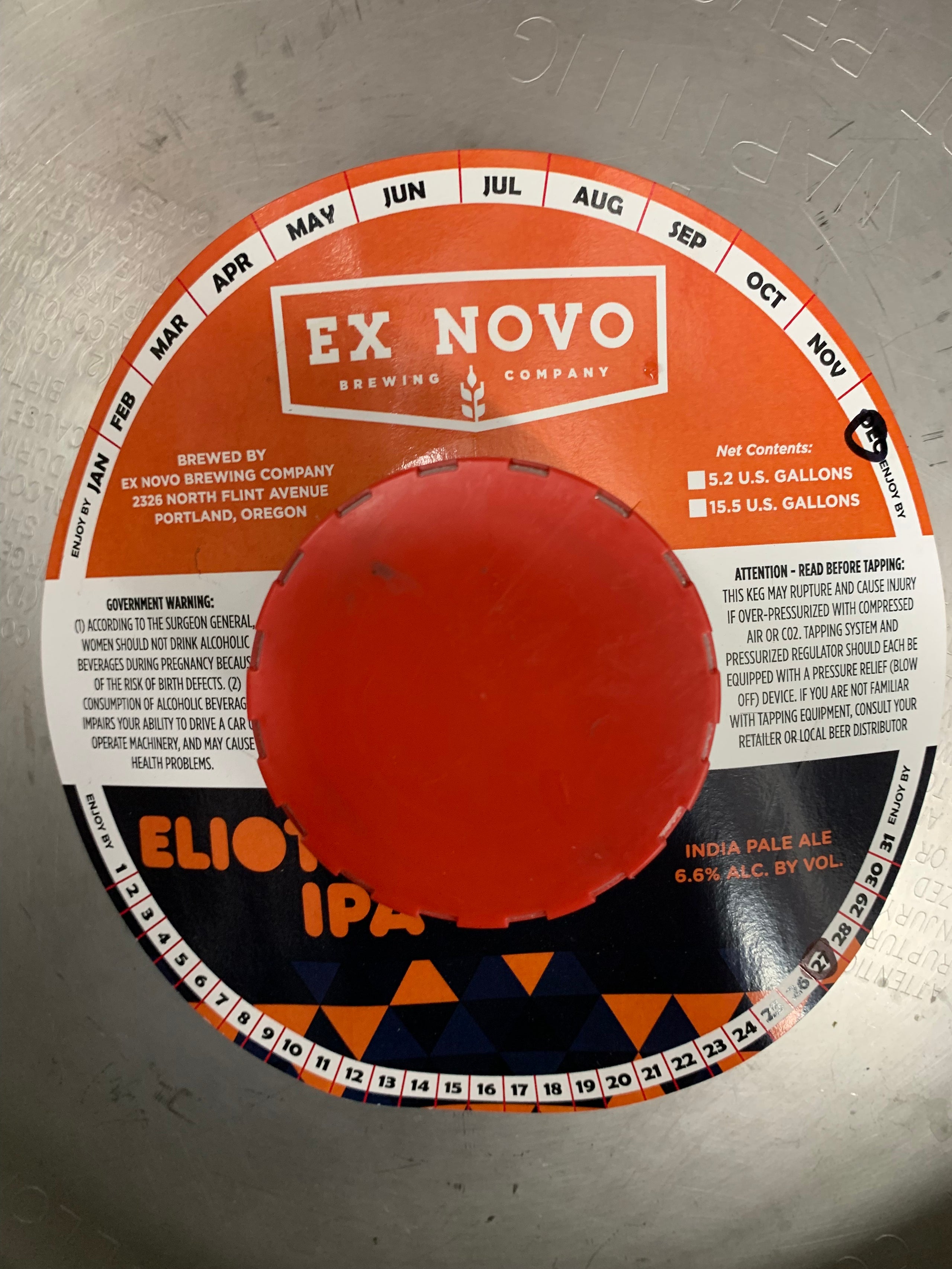 26 Ex Novo Eliot West Coast IPA TO GO RIDGEWOOD BOTTLE & TAP