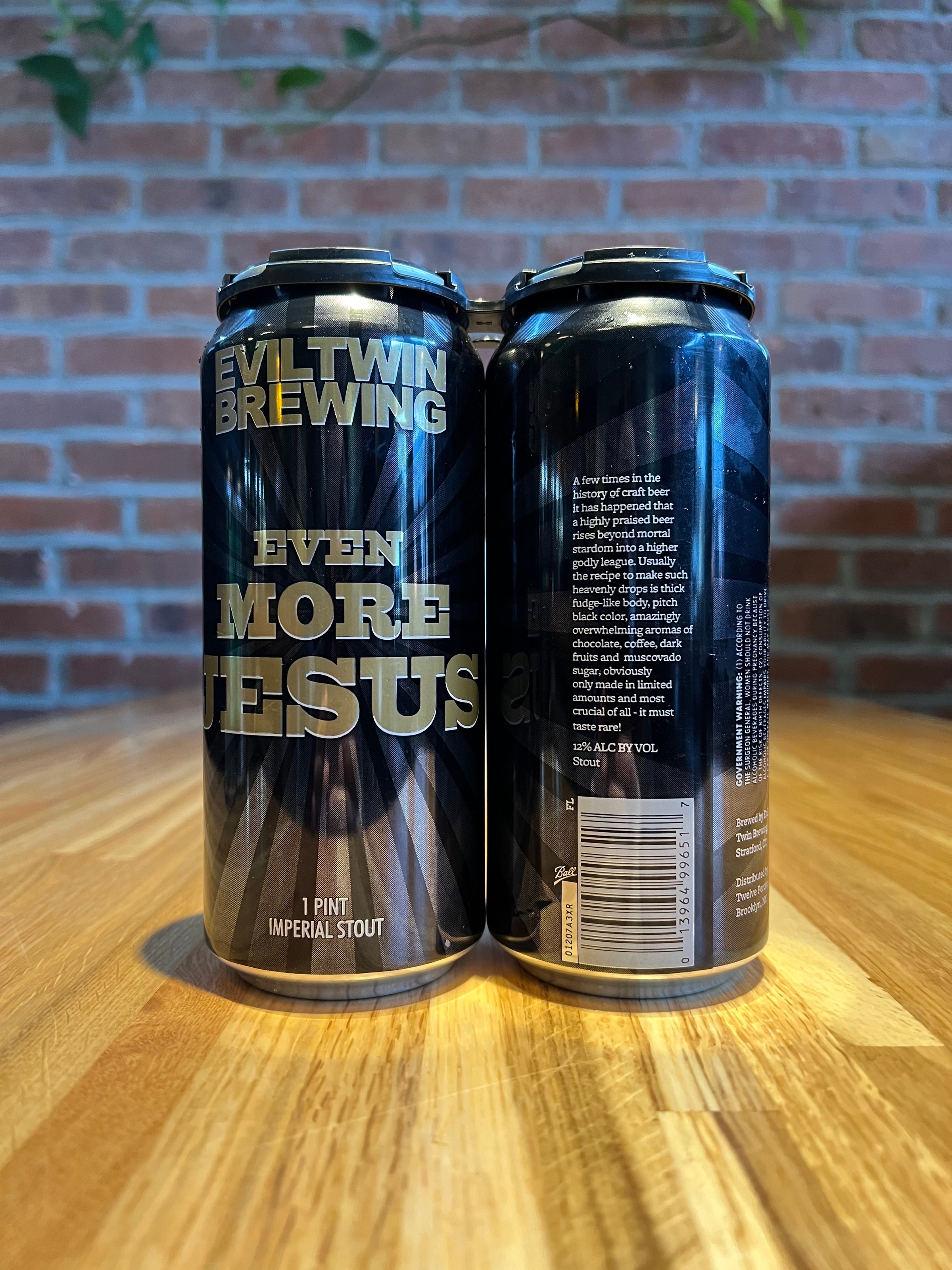 Evil Twin Even More Jesus Imperial Stout - CT - 16oz C